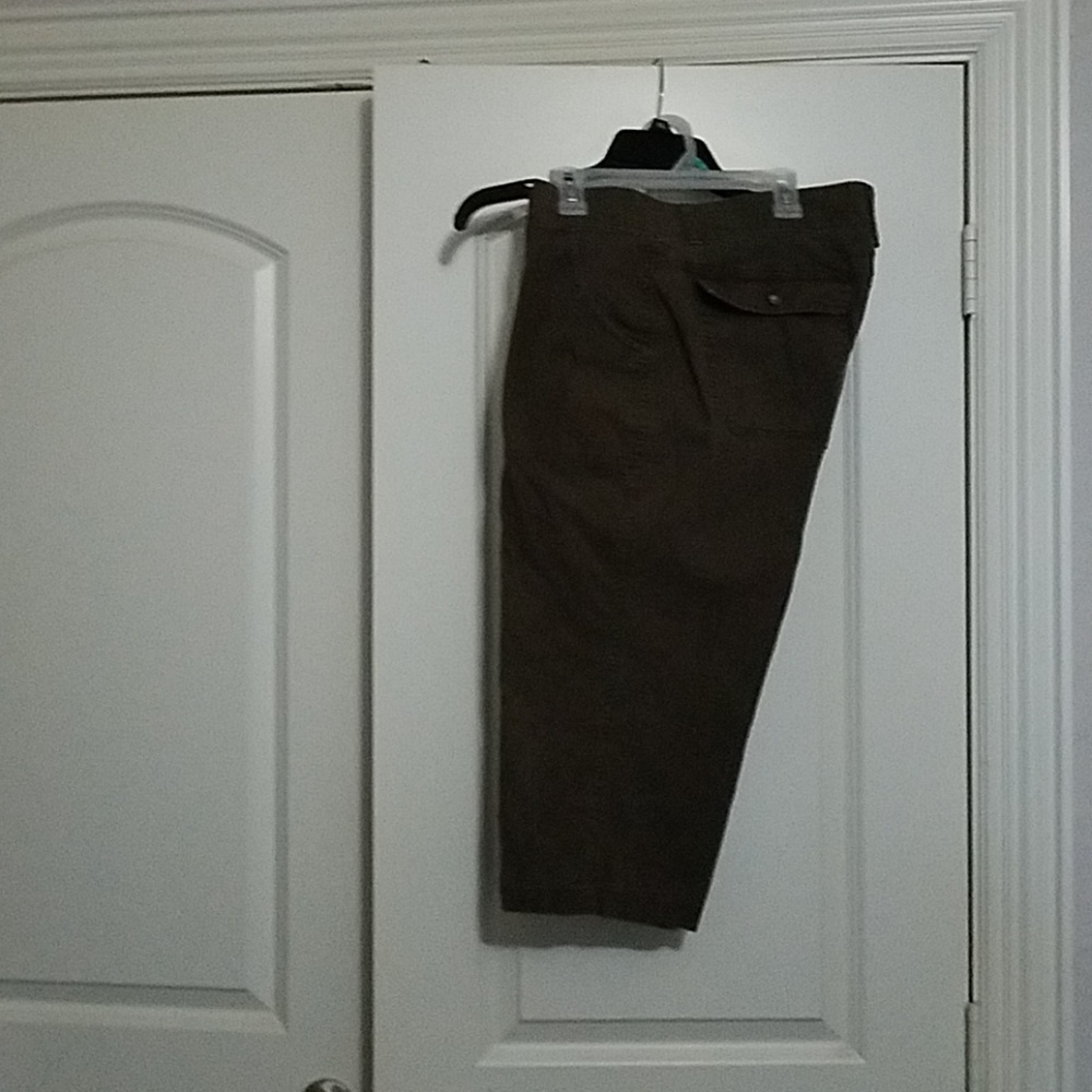 Brown crop pants